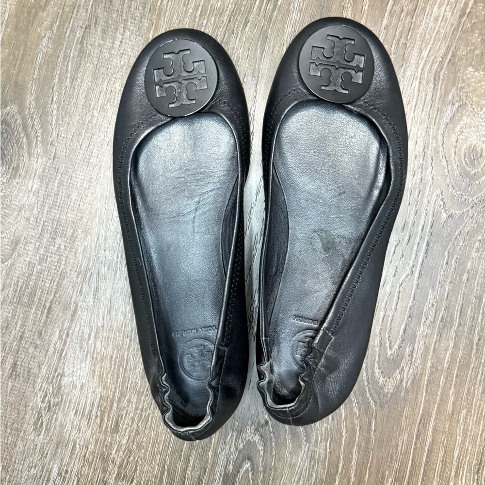 Tory Burch‎ Women's Black Reva Travel Ballet Size 7.5